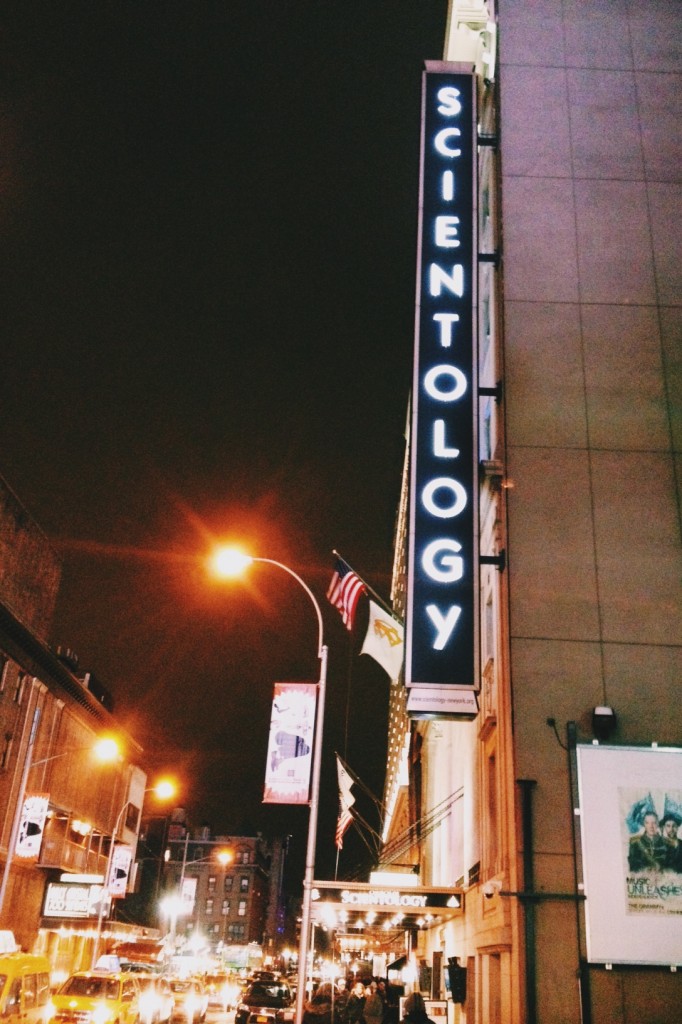 Igreja de cientologia em Nova York, pertinho da Times Square